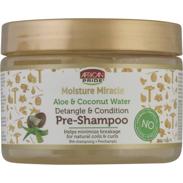 African Pride Moisture Miracle Aloe & Coconut Water Pre-Shampoo