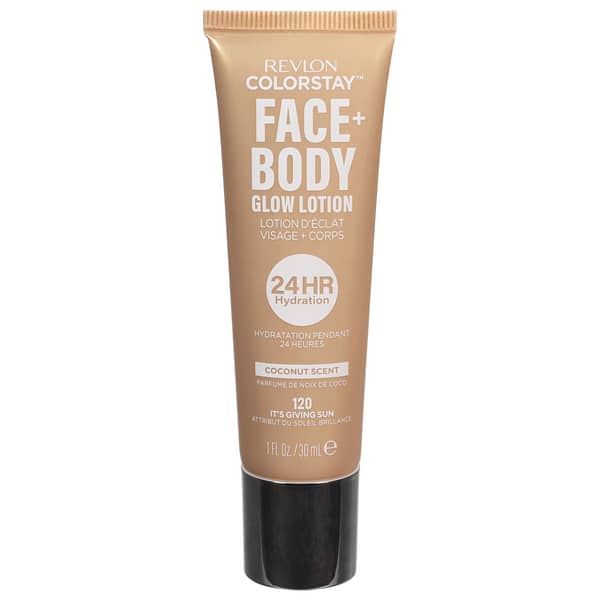 Revlon ColorStay Face + Body Glow Lotion Coconut Scent 120 It's Giving Sun