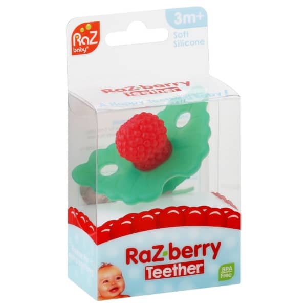 Razbaby 3+ Months Razberry Silicone Teether