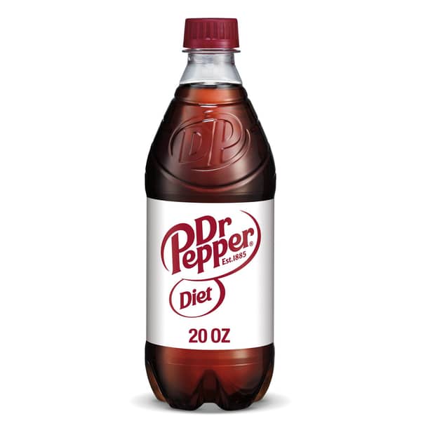 Diet Dr Pepper Soda Bottle