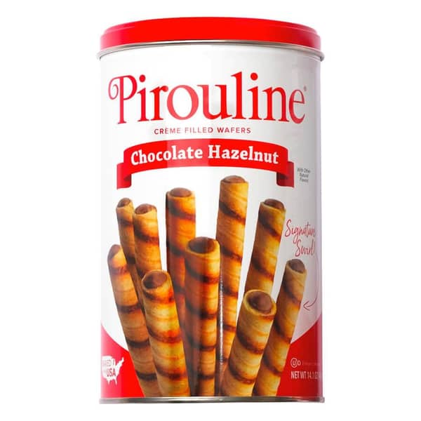 Pirouline Chocolate Hazelnut Wafer Rolls