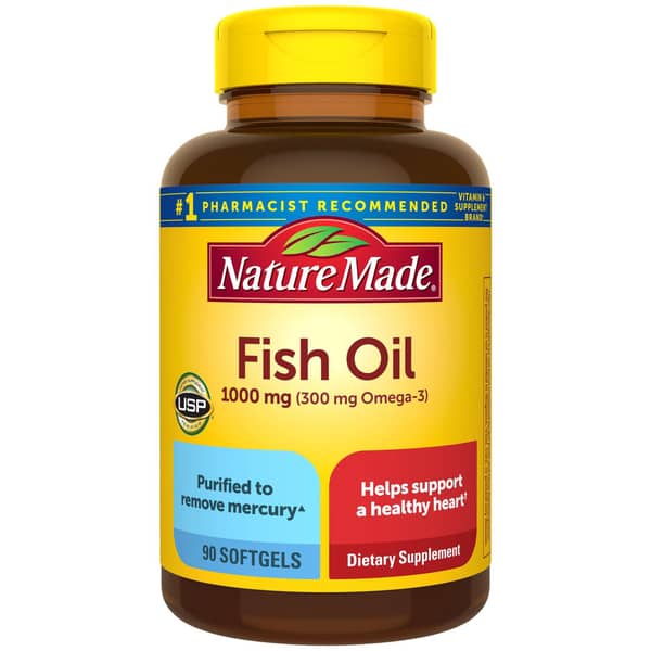 Nature Made Omega 3 Fish Oil Supplement 1000 mg Softgels