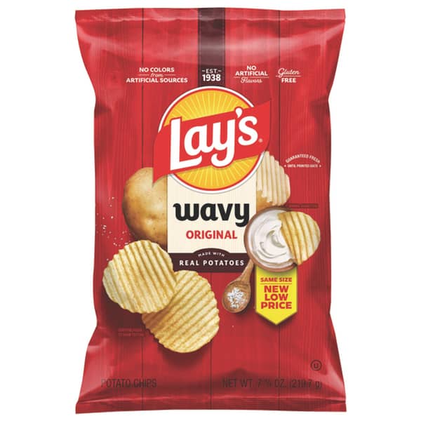 Lay's Wavy Gluten Free Original Potato Chips
