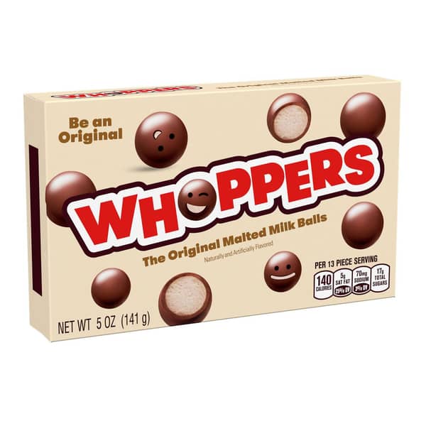 Whoppers The Original Malted Milk Balls Candy Box