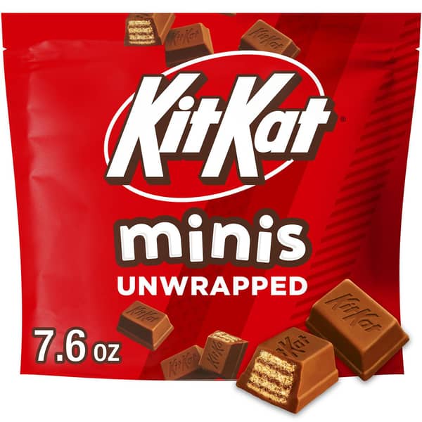 Kit Kat Unwrapped Crisp Wafers Milk Chocolate Mini Candy Bag