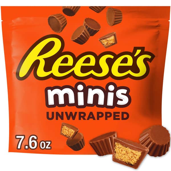 Reese's Minis Unwrapped Chocolate Peanut Butter Creme Cups Bag