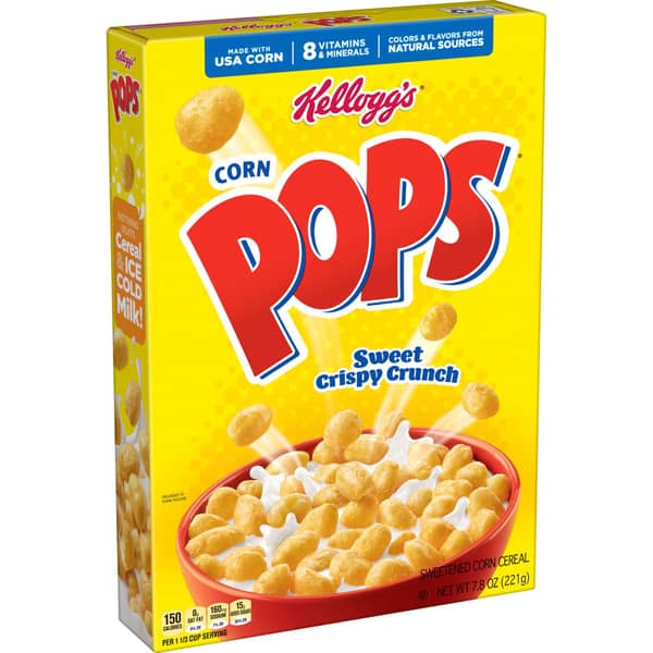 Corn Pops Sweet Crispy Crunch Sweetened Corn Breakfast Cereal