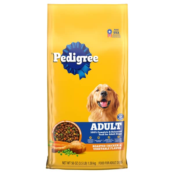 Pedigree No Added Sugar Roasted Chicken & Vegetable Flavor Adult Dry Dog Food