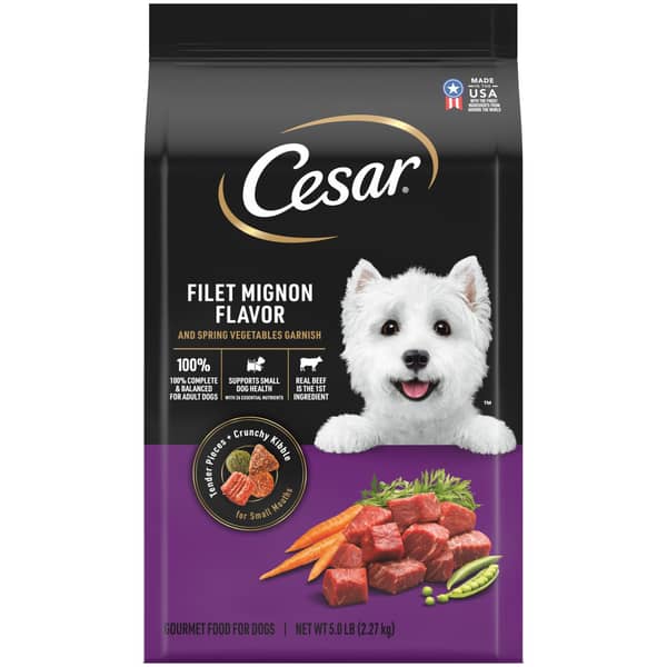 Cesar Filet Mignon Flavor Small Breed Dry Dog Food Bag
