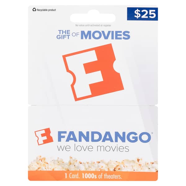 Fandango $25 Gift Card
