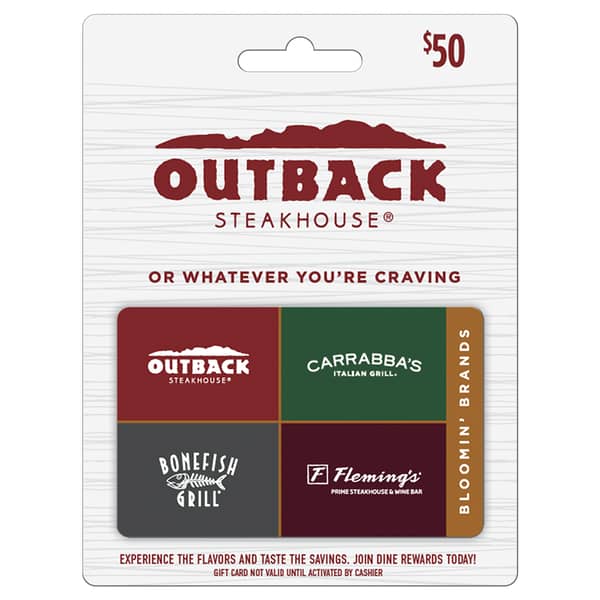 Bloomin' Brands $50 Gift Card
