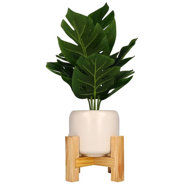 Festive Voice Faux Plant with Stand