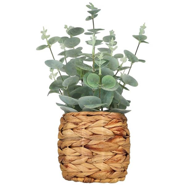 Festive Voice Faux Plant in Woven Pot