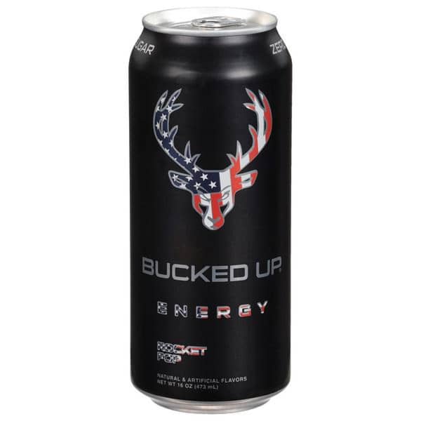 Bucked Up Rocket Pop Energy Drink Can