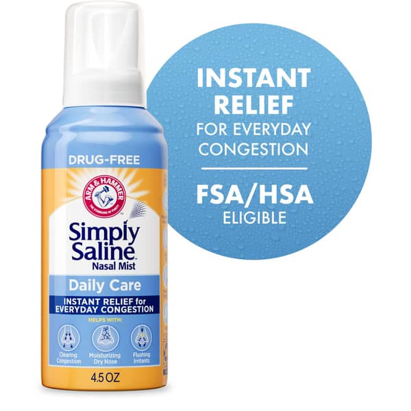 Simply Saline Drug Free Instant Relief for Everyday Congestion Nasal Mist