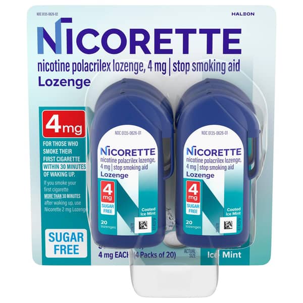 Nicorette Ice Mint 4 mg Nicotine Lozenges