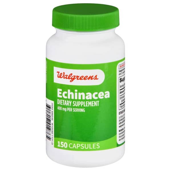 Walgreens Echinacea Dietary Supplement 400 mg Capsules