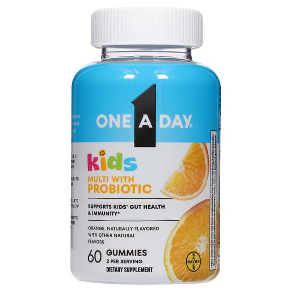 One A Day Kids Multi With Probiotic Dietary Supplement Gummies