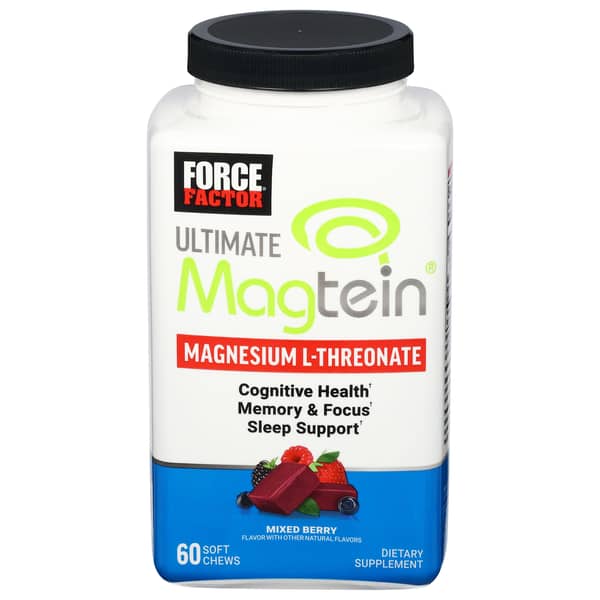 Force Factor Ultimate L-Threonate Mixed Berry Magnesium Soft Chews