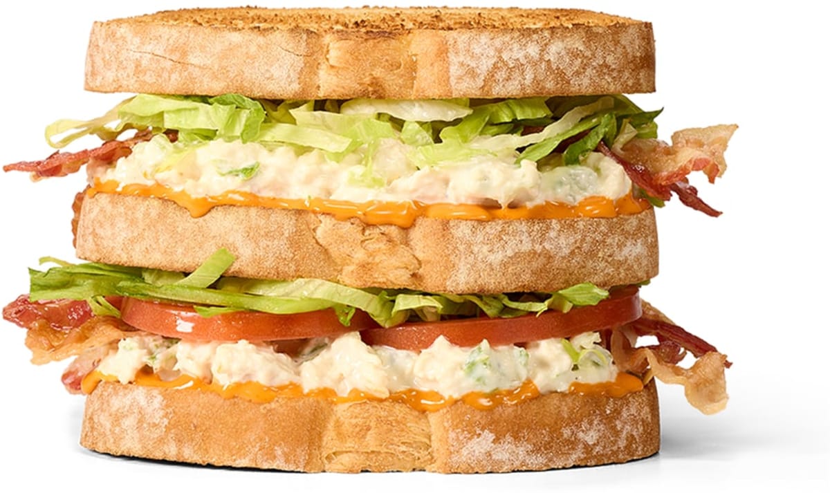 Buffalo Chicken Salad Club Sandwich