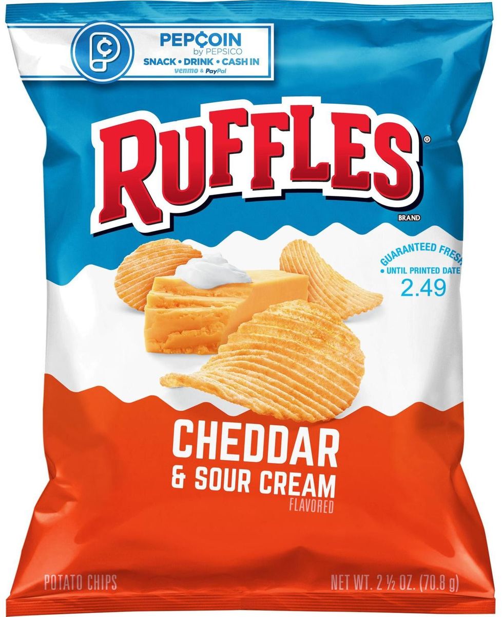 Ruffles Cheddar & Sour Cream Flavored Potato Chips