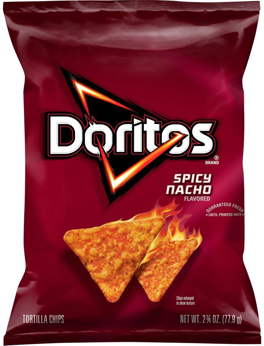 Doritos Spicy Nacho Flavored Tortilla Chips