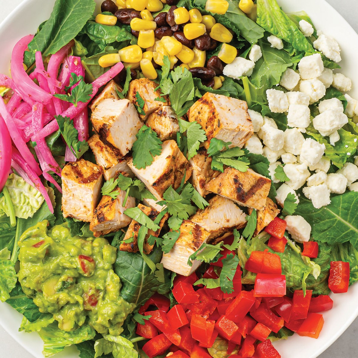 Latin Salad with Peruvian-Style Chicken