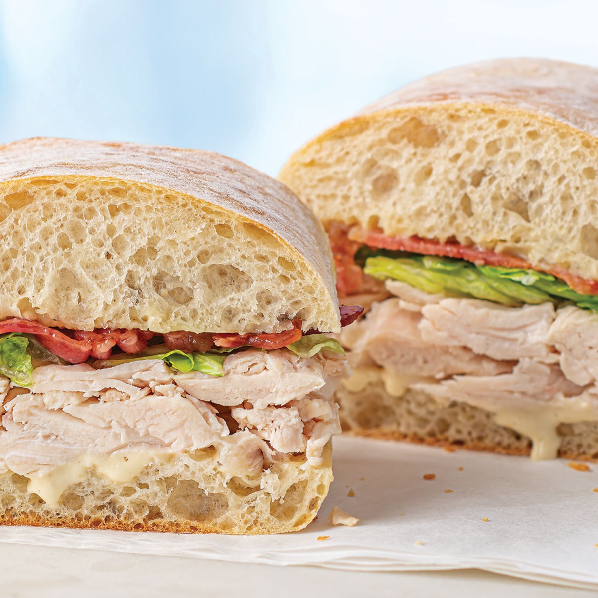 Chicken and Bacon Caesar Ciabatta