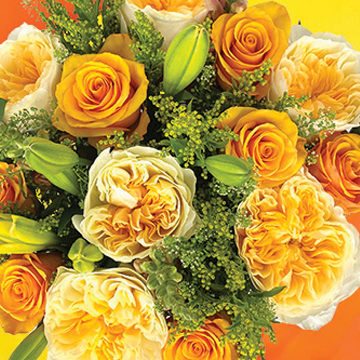 Premium Rose Bouquet- Yellow