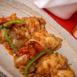 Spicy Stewed Prawns